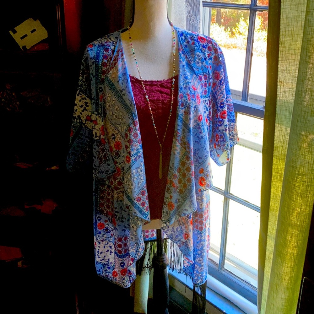 Colorful Lightweight Cardigan by LalaRoe